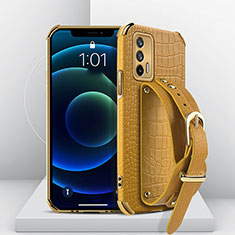 Handyhülle Hülle Luxus Leder Schutzhülle XD2 für Realme X7 Max 5G Gelb