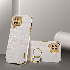 Handyhülle Hülle Luxus Leder Schutzhülle XD2 für Samsung Galaxy A12 Weiß