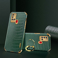 Handyhülle Hülle Luxus Leder Schutzhülle XD2 für Samsung Galaxy A21s Grün