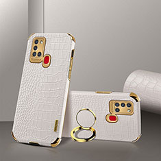 Handyhülle Hülle Luxus Leder Schutzhülle XD2 für Samsung Galaxy A21s Weiß