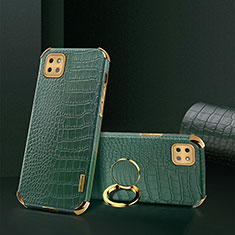 Handyhülle Hülle Luxus Leder Schutzhülle XD2 für Samsung Galaxy A22 5G Grün