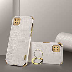 Handyhülle Hülle Luxus Leder Schutzhülle XD2 für Samsung Galaxy A22 5G Weiß