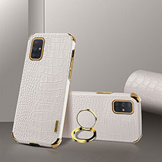 Handyhülle Hülle Luxus Leder Schutzhülle XD2 für Samsung Galaxy A71 4G A715 Weiß