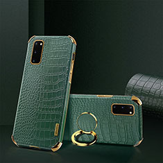 Handyhülle Hülle Luxus Leder Schutzhülle XD2 für Samsung Galaxy S20 5G Grün