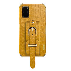 Handyhülle Hülle Luxus Leder Schutzhülle XD2 für Samsung Galaxy S20 Plus Gelb