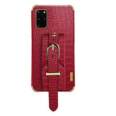 Handyhülle Hülle Luxus Leder Schutzhülle XD2 für Samsung Galaxy S20 Plus Rot