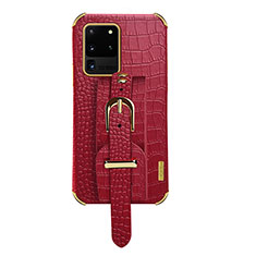 Handyhülle Hülle Luxus Leder Schutzhülle XD2 für Samsung Galaxy S20 Ultra 5G Rot