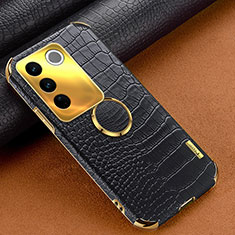 Handyhülle Hülle Luxus Leder Schutzhülle XD2 für Vivo V27 Pro 5G Schwarz