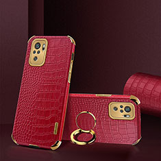 Handyhülle Hülle Luxus Leder Schutzhülle XD2 für Xiaomi Redmi Note 10 4G Rot