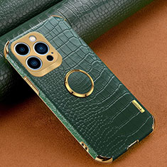 Handyhülle Hülle Luxus Leder Schutzhülle XD3 für Apple iPhone 14 Pro Max Grün