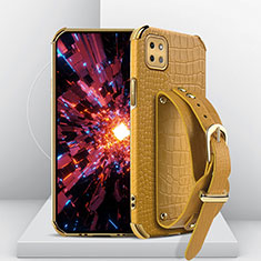 Handyhülle Hülle Luxus Leder Schutzhülle XD3 für Samsung Galaxy A22s 5G Gelb