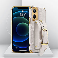 Handyhülle Hülle Luxus Leder Schutzhülle XD4 für Realme 10 Pro 5G Weiß