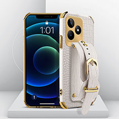 Handyhülle Hülle Luxus Leder Schutzhülle XD4 für Realme C53 India Weiß