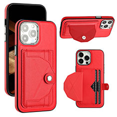 Handyhülle Hülle Luxus Leder Schutzhülle Y01B für Apple iPhone 15 Pro Max Rot