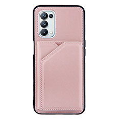 Handyhülle Hülle Luxus Leder Schutzhülle Y01B für Oppo A54 5G Rosegold