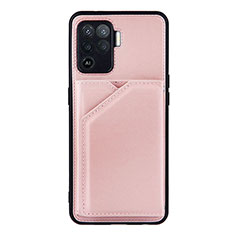 Handyhülle Hülle Luxus Leder Schutzhülle Y01B für Oppo A94 4G Rosegold