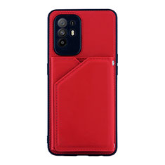 Handyhülle Hülle Luxus Leder Schutzhülle Y01B für Oppo A95 5G Rot