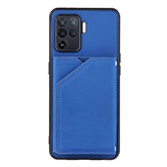 Handyhülle Hülle Luxus Leder Schutzhülle Y01B für Oppo F19 Pro Blau