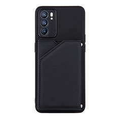 Handyhülle Hülle Luxus Leder Schutzhülle Y01B für Oppo Reno6 5G Schwarz