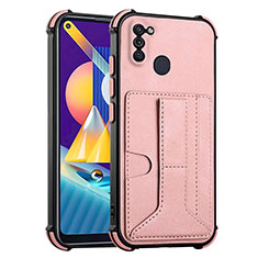 Handyhülle Hülle Luxus Leder Schutzhülle Y01B für Samsung Galaxy A11 Rosegold