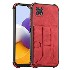 Handyhülle Hülle Luxus Leder Schutzhülle Y01B für Samsung Galaxy A22 5G Rot