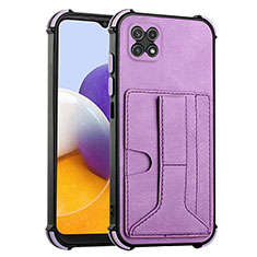 Handyhülle Hülle Luxus Leder Schutzhülle Y01B für Samsung Galaxy F42 5G Violett