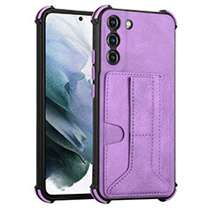 Handyhülle Hülle Luxus Leder Schutzhülle Y01B für Samsung Galaxy S21 5G Violett