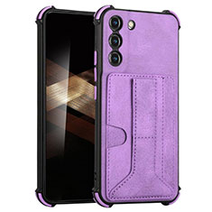 Handyhülle Hülle Luxus Leder Schutzhülle Y01B für Samsung Galaxy S25 5G Violett