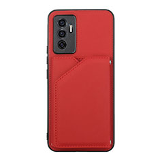 Handyhülle Hülle Luxus Leder Schutzhülle Y01B für Vivo V23e 5G Rot