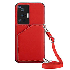 Handyhülle Hülle Luxus Leder Schutzhülle Y01B für Vivo X70 Pro 5G Rot