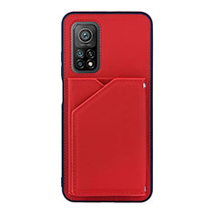 Handyhülle Hülle Luxus Leder Schutzhülle Y01B für Xiaomi Mi 10T 5G Rot