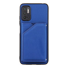 Handyhülle Hülle Luxus Leder Schutzhülle Y01B für Xiaomi POCO M3 Pro 5G Blau