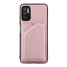 Handyhülle Hülle Luxus Leder Schutzhülle Y01B für Xiaomi POCO M3 Pro 5G Rosegold