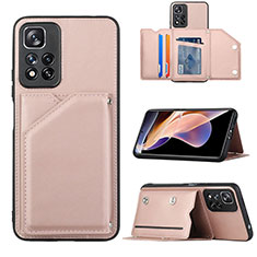 Handyhülle Hülle Luxus Leder Schutzhülle Y01B für Xiaomi Poco X4 NFC Rosegold