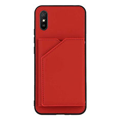 Handyhülle Hülle Luxus Leder Schutzhülle Y01B für Xiaomi Redmi 9AT Rot
