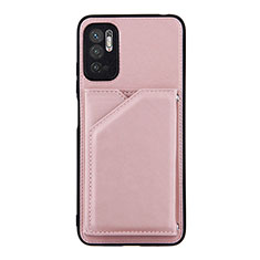 Handyhülle Hülle Luxus Leder Schutzhülle Y01B für Xiaomi Redmi Note 10 5G Rosegold