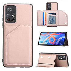 Handyhülle Hülle Luxus Leder Schutzhülle Y01B für Xiaomi Redmi Note 11 5G Rosegold