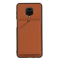 Handyhülle Hülle Luxus Leder Schutzhülle Y01B für Xiaomi Redmi Note 9 Pro Max Braun