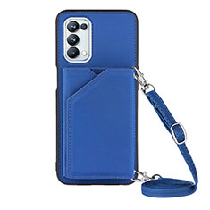 Handyhülle Hülle Luxus Leder Schutzhülle Y02B für Oppo A93 5G Blau