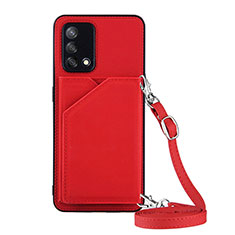 Handyhülle Hülle Luxus Leder Schutzhülle Y02B für Oppo A95 4G Rot