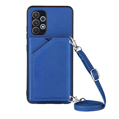 Handyhülle Hülle Luxus Leder Schutzhülle Y02B für Samsung Galaxy A32 5G Blau