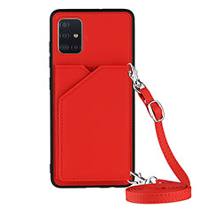 Handyhülle Hülle Luxus Leder Schutzhülle Y02B für Samsung Galaxy A51 4G Rot