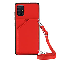 Handyhülle Hülle Luxus Leder Schutzhülle Y02B für Samsung Galaxy A71 4G A715 Rot