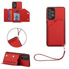 Handyhülle Hülle Luxus Leder Schutzhülle Y02B für Samsung Galaxy A73 5G Rot