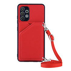 Handyhülle Hülle Luxus Leder Schutzhülle Y02B für Samsung Galaxy M32 5G Rot