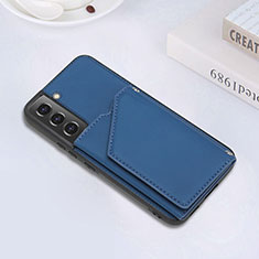 Handyhülle Hülle Luxus Leder Schutzhülle Y02B für Samsung Galaxy S24 5G Blau