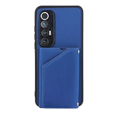 Handyhülle Hülle Luxus Leder Schutzhülle Y02B für Xiaomi Mi 10S 5G Blau