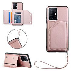 Handyhülle Hülle Luxus Leder Schutzhülle Y02B für Xiaomi Mi 11T 5G Rosegold