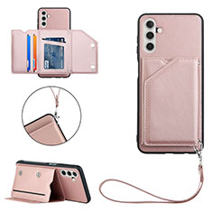 Handyhülle Hülle Luxus Leder Schutzhülle Y03B für Samsung Galaxy A04s Rosegold