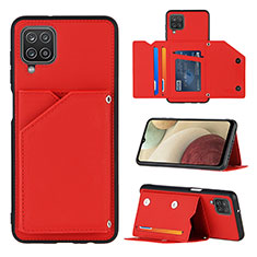 Handyhülle Hülle Luxus Leder Schutzhülle Y03B für Samsung Galaxy A12 Rot